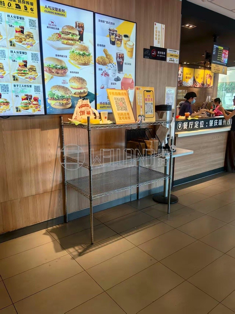 餐厅外卖存放架成功案例分享（1）