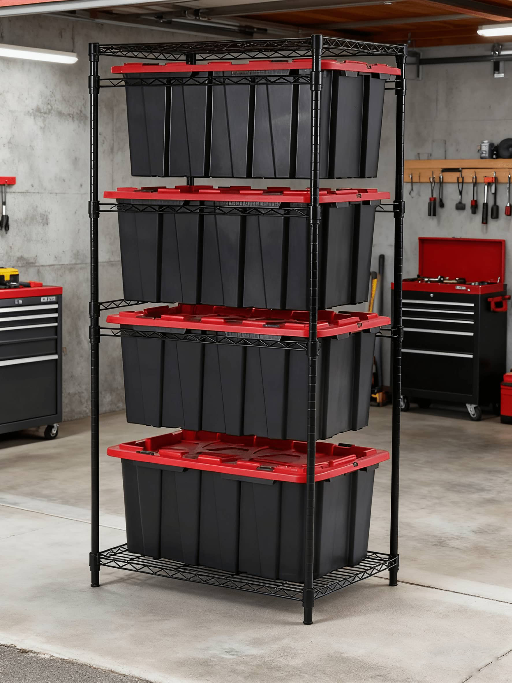 五层可拆卸储物箱收纳架