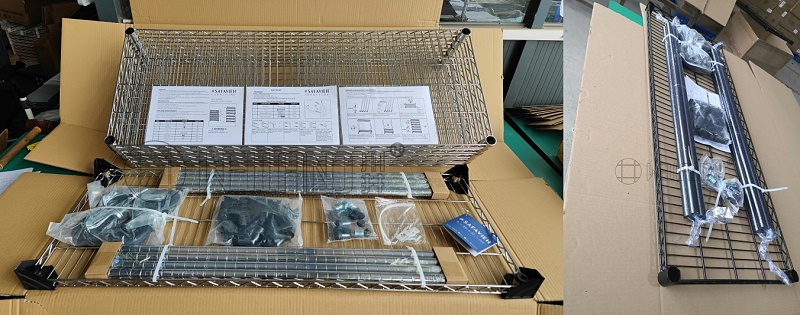 重型商用线网货架电商包装简述