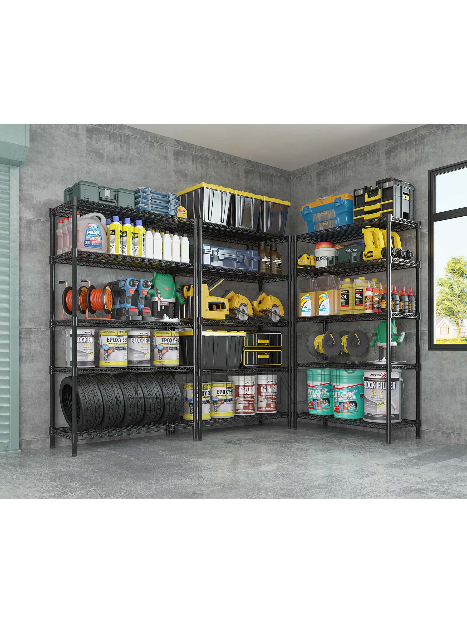 五层烤漆黑货架 五层烤漆黑货架