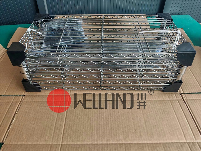 六层镀铬线网置物架电商包装介绍9