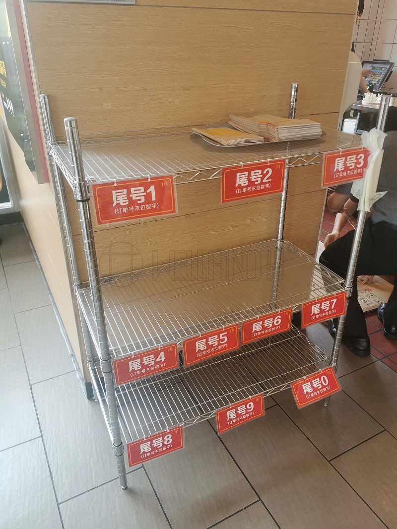 连锁餐饮店打包架快餐店门面打包架外卖打包架-川井