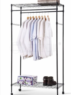 开放式简易衣橱碳钢衣柜