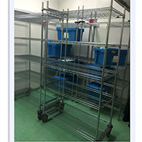 生物工程库房线网收纳架_医院病房置物架_医院药品仓库货架（3）