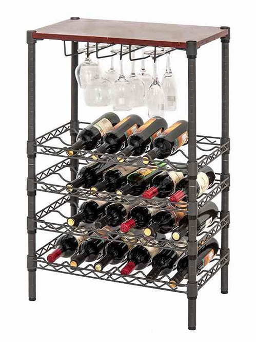 五层钢木酒架 五层钢木酒架