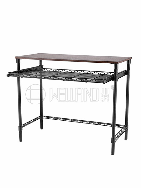 简易钢木电脑桌 办公室办公桌 新款可拆卸抽屉桌子-川井 (3)